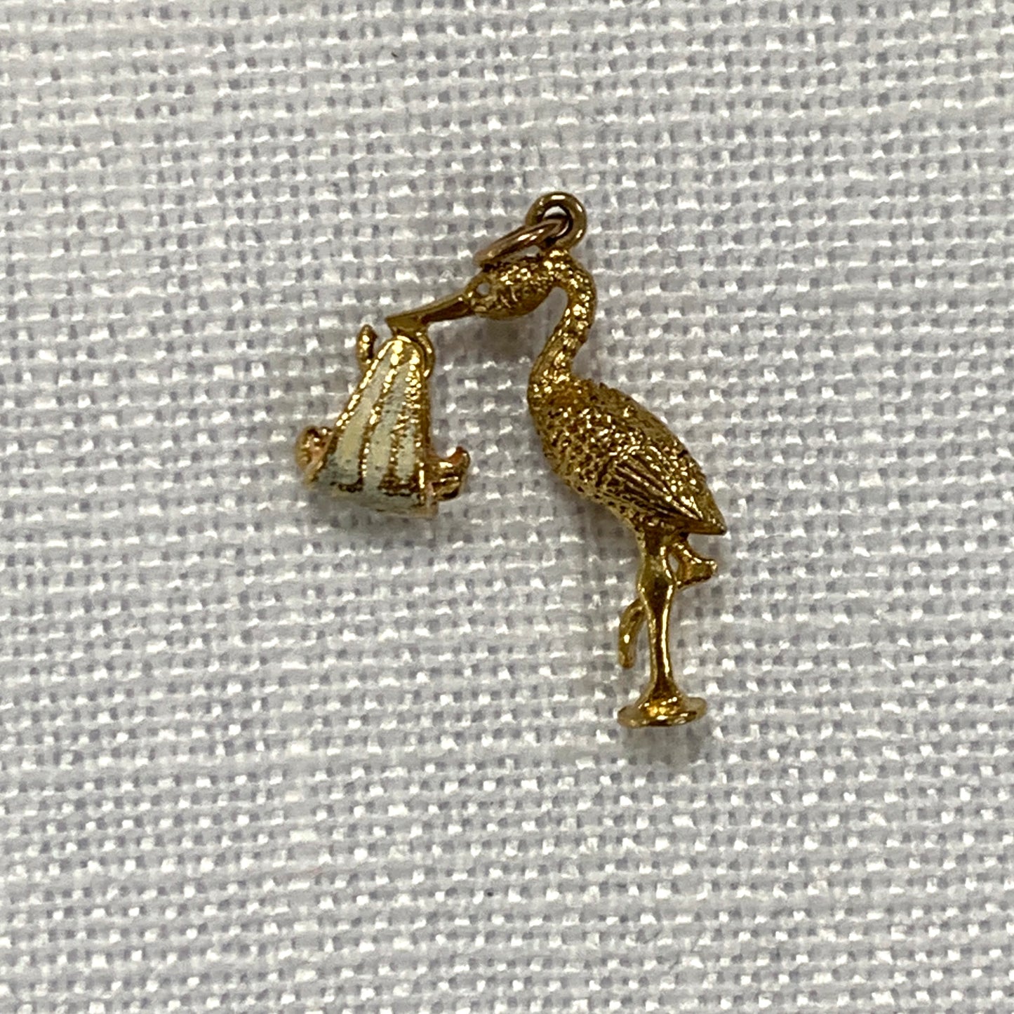 Stalk With Baby Gold Charm Pendant (a)