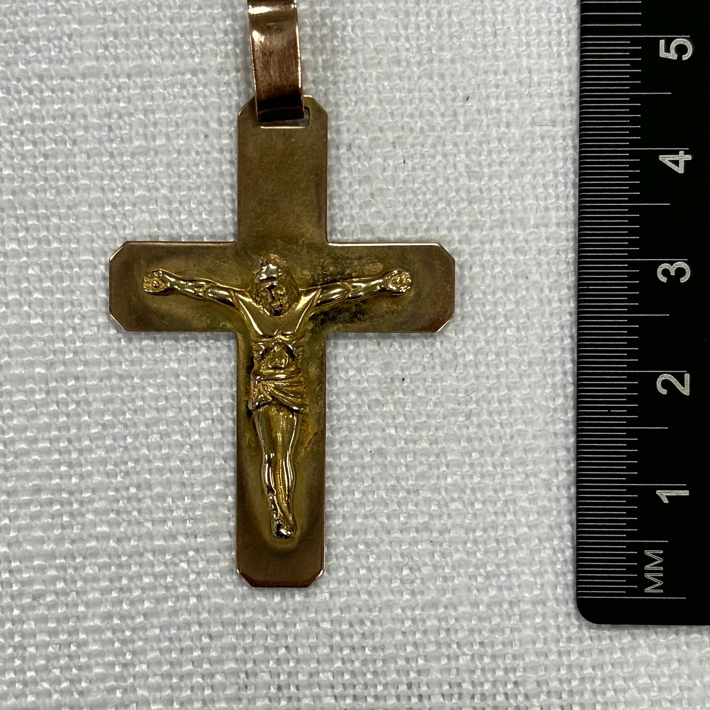 Solid Gold Crucifix Pendant