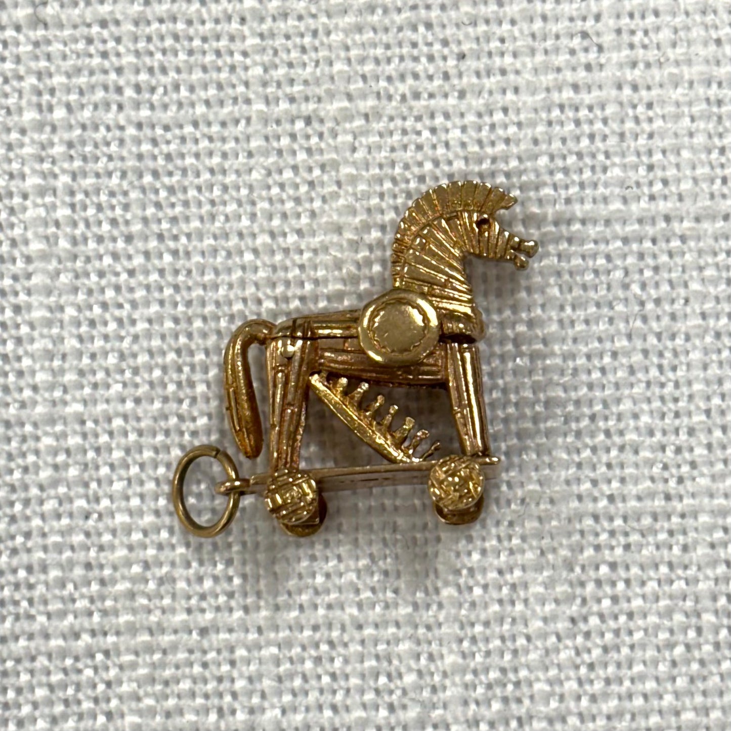 Trojan Horse Gold Charm