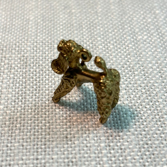 Poodle Dog Gold Charm