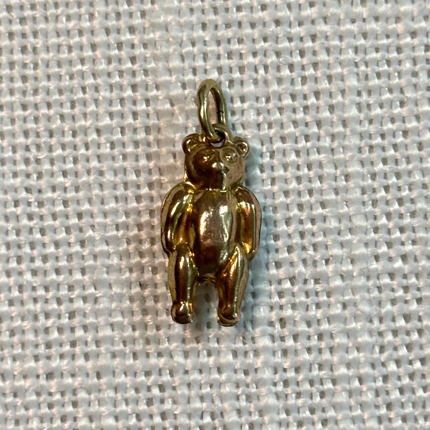 Floppy Bear Gold Charm Pendant