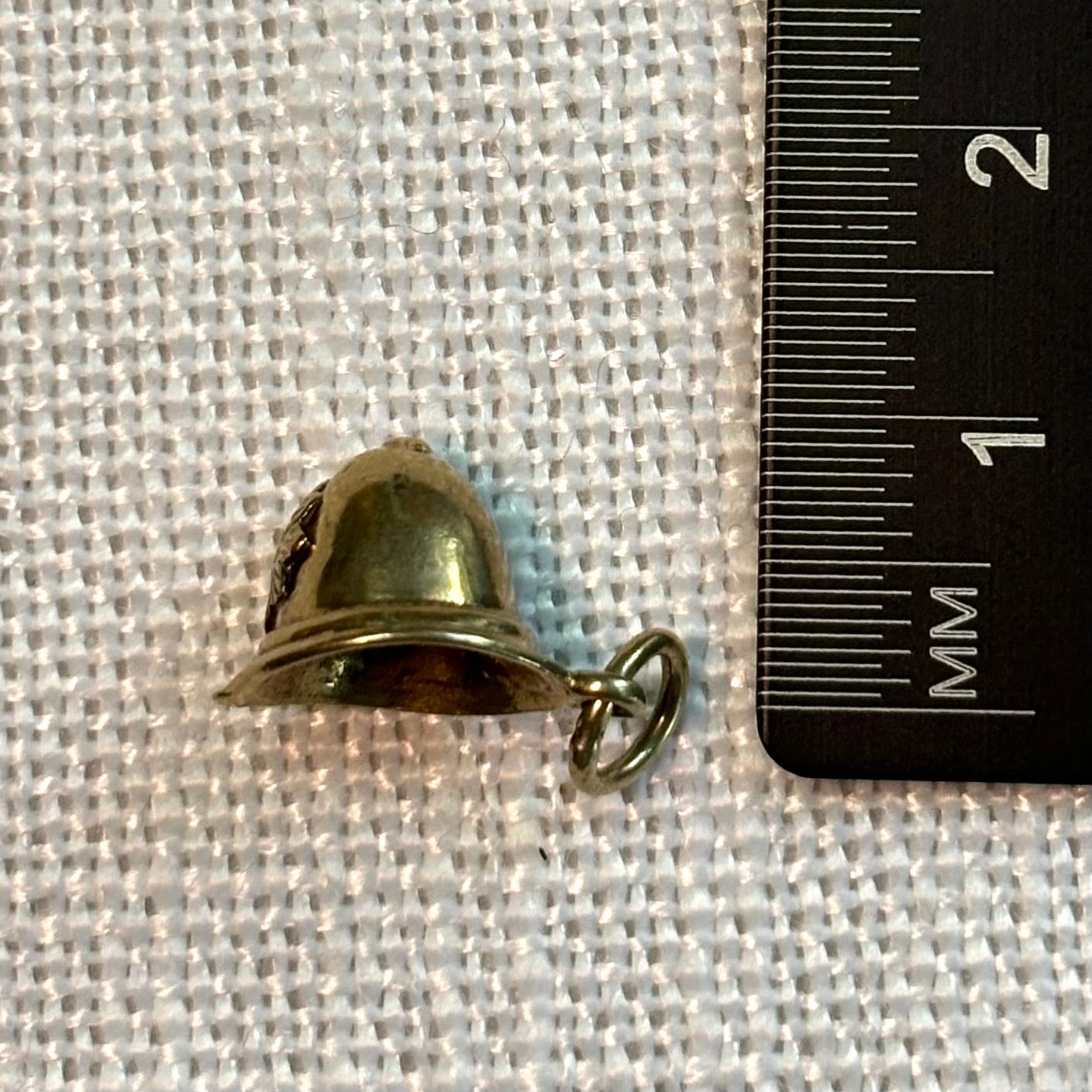 Policeman Helmet Gold Charm