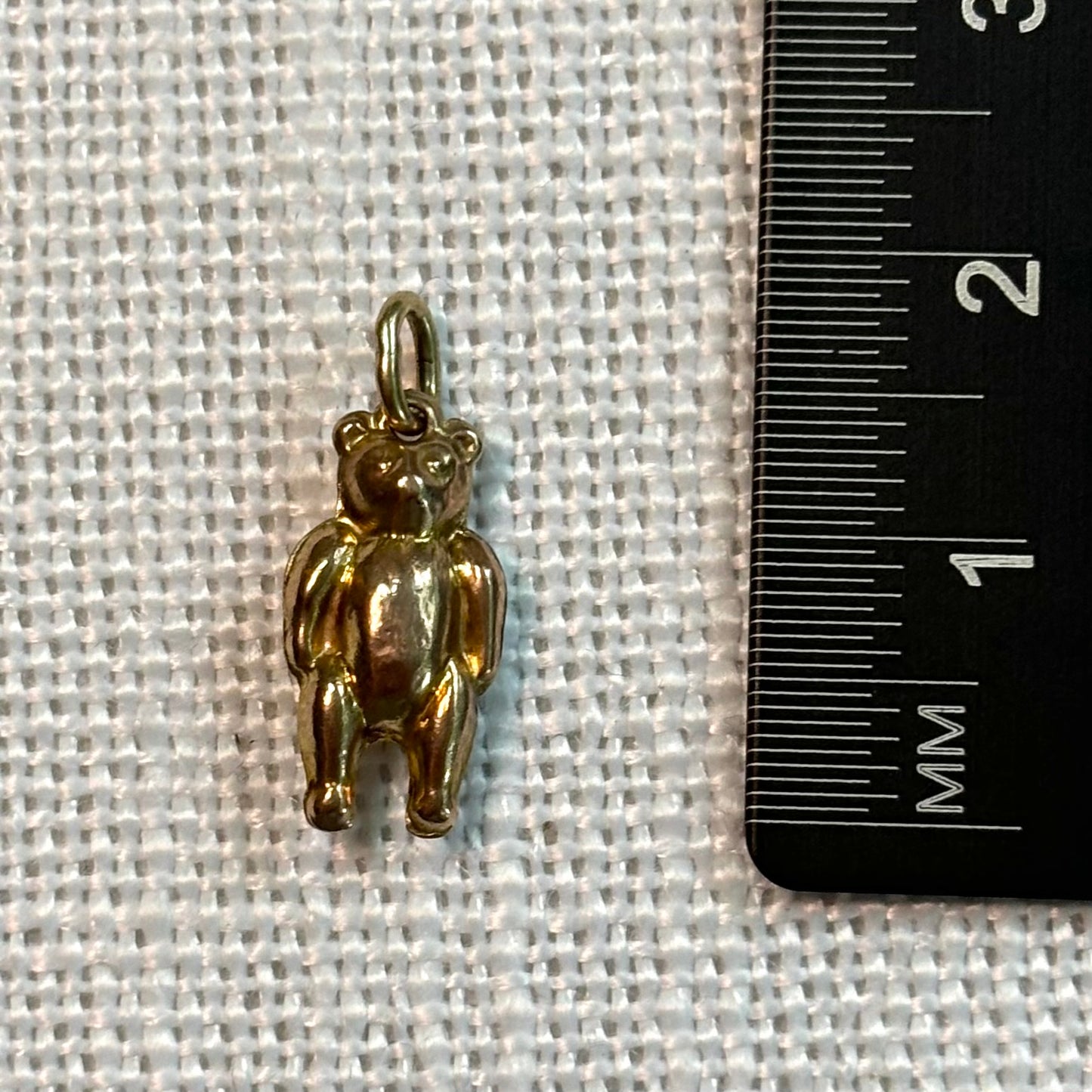 Floppy Bear Gold Charm Pendant