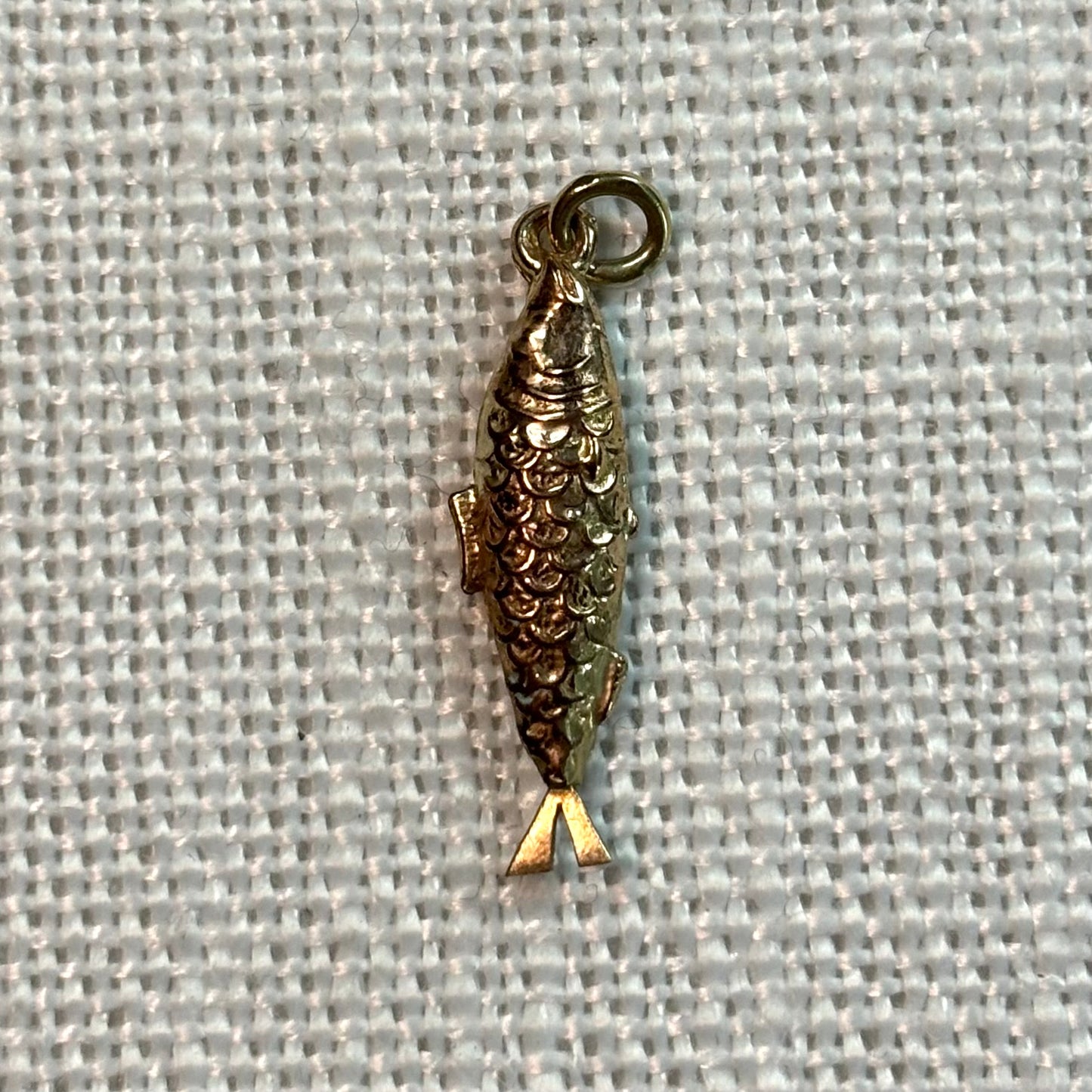 Salmon Fish Gold Charm