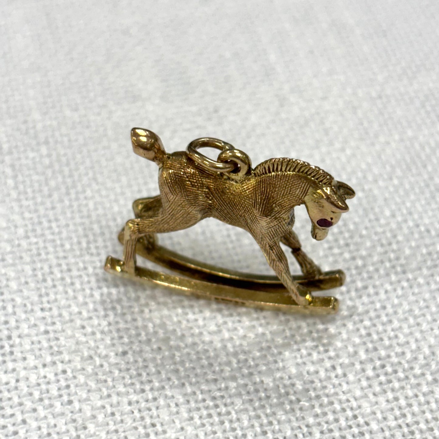 Rocking Horse Gold Charm