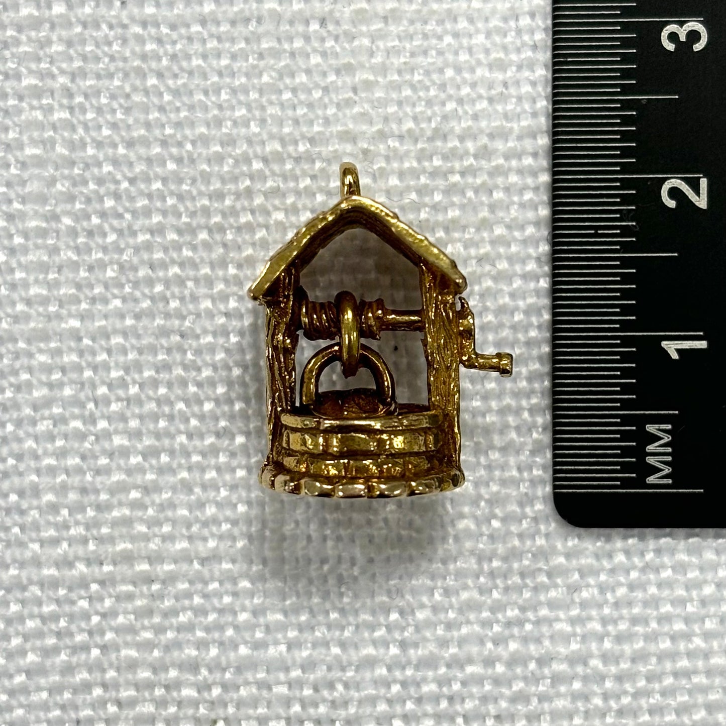 Wishing Well Gold Charm