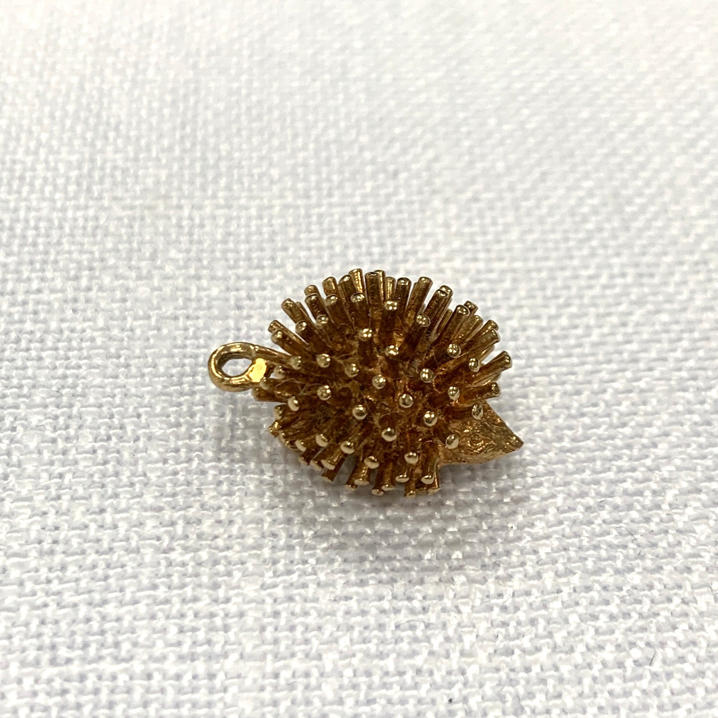 Gold Hedgehog Gold Charm Pendant