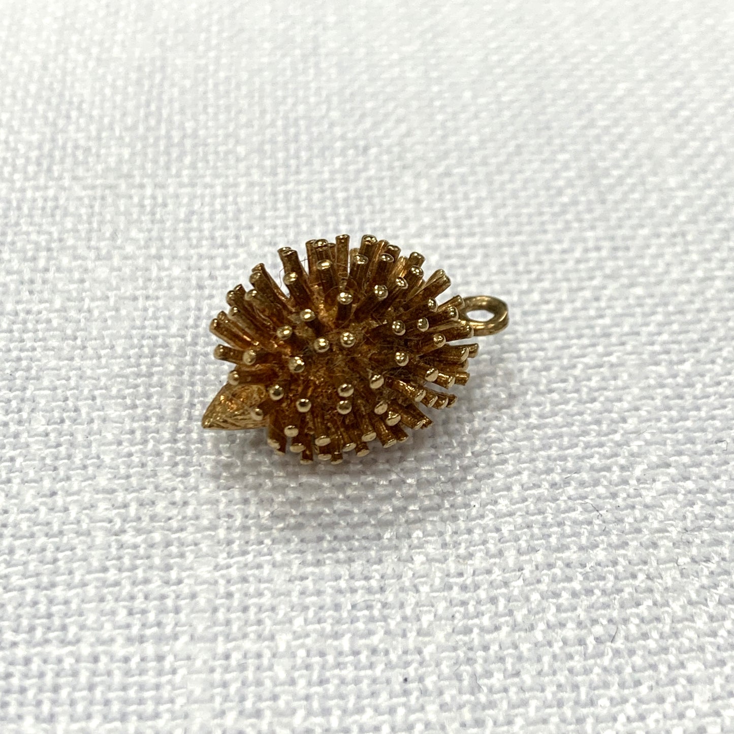 Gold Hedgehog Gold Charm Pendant