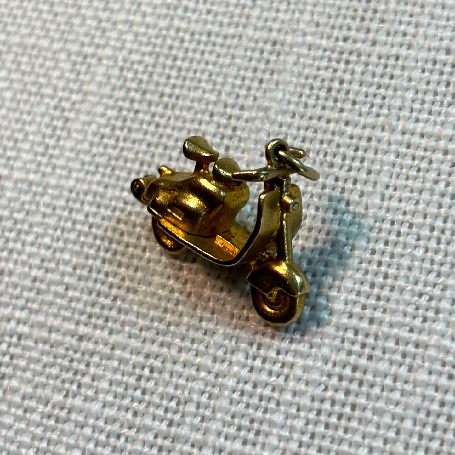 Vespa Motorcycle Gold Charm