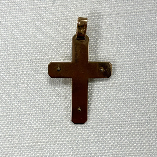 Solid Gold Crucifix Pendant