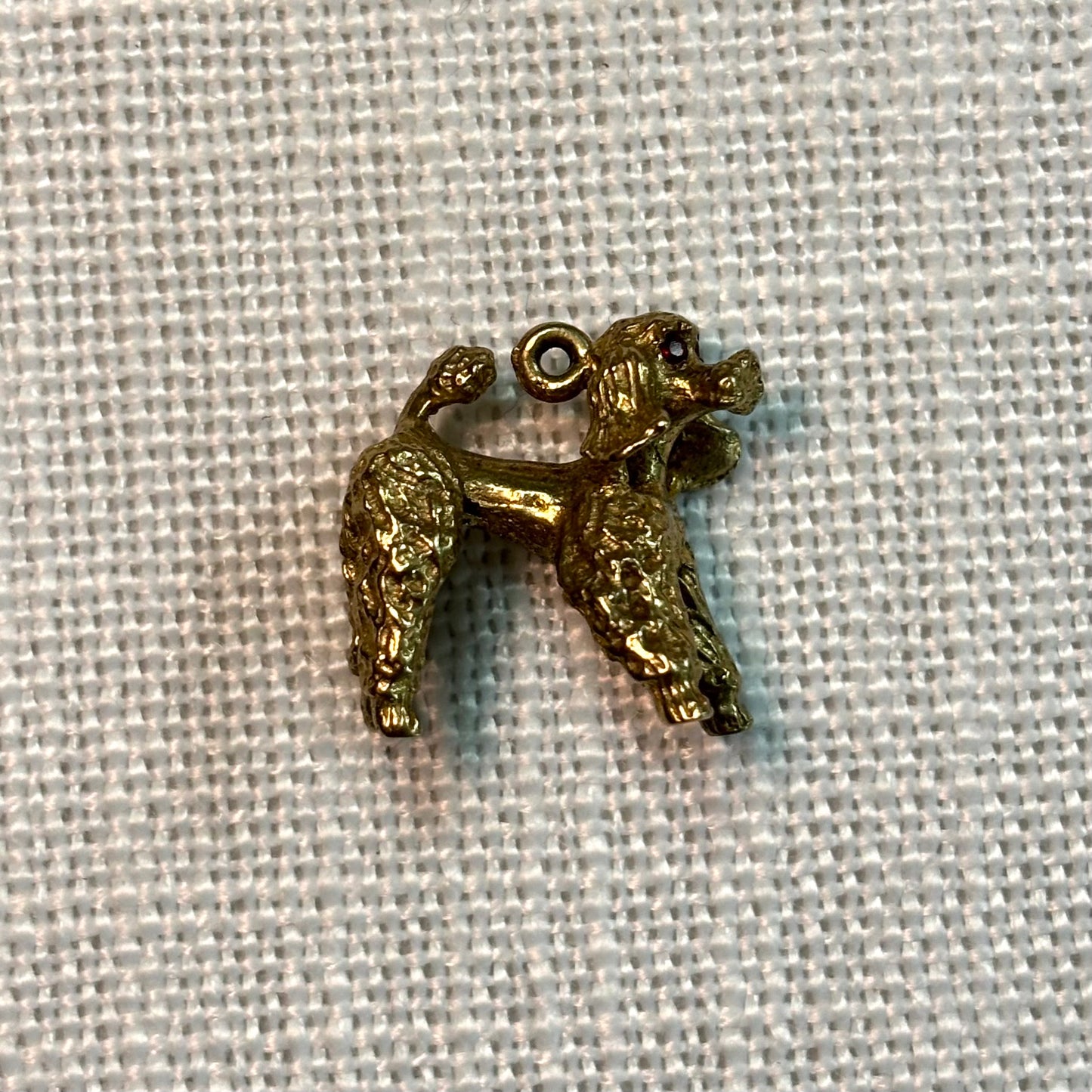 Poodle Dog Gold Charm