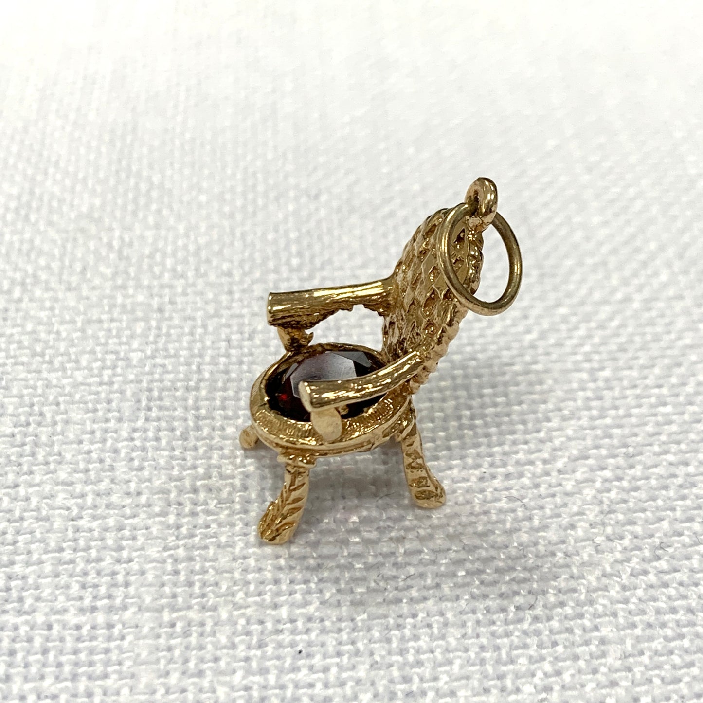 Gold Chair/Throne Charm Pendant