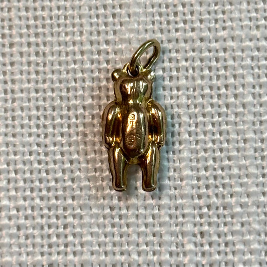 Floppy Bear Gold Charm Pendant