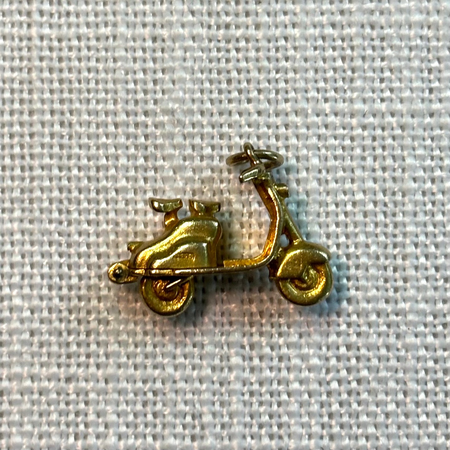 Vespa Motorcycle Gold Charm