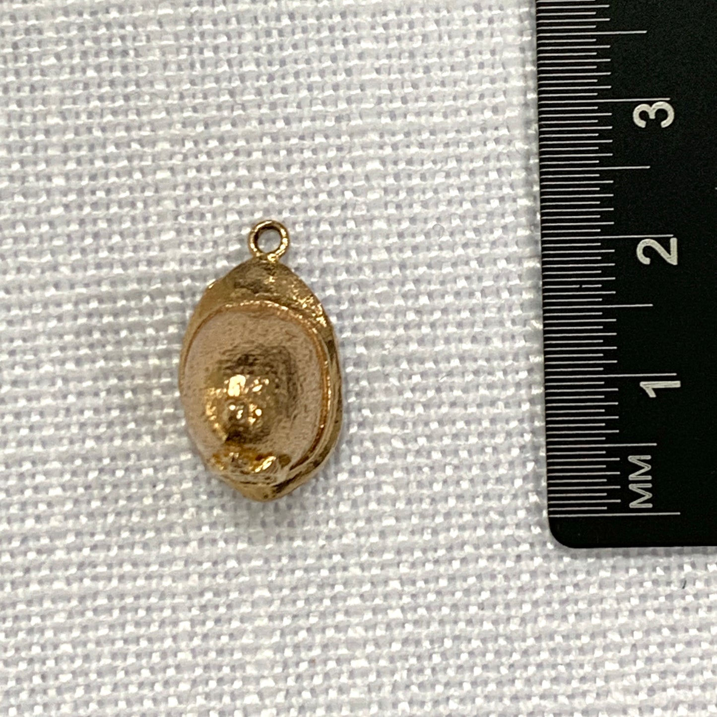 British Policeman’s Helmet Gold Charm Pendant