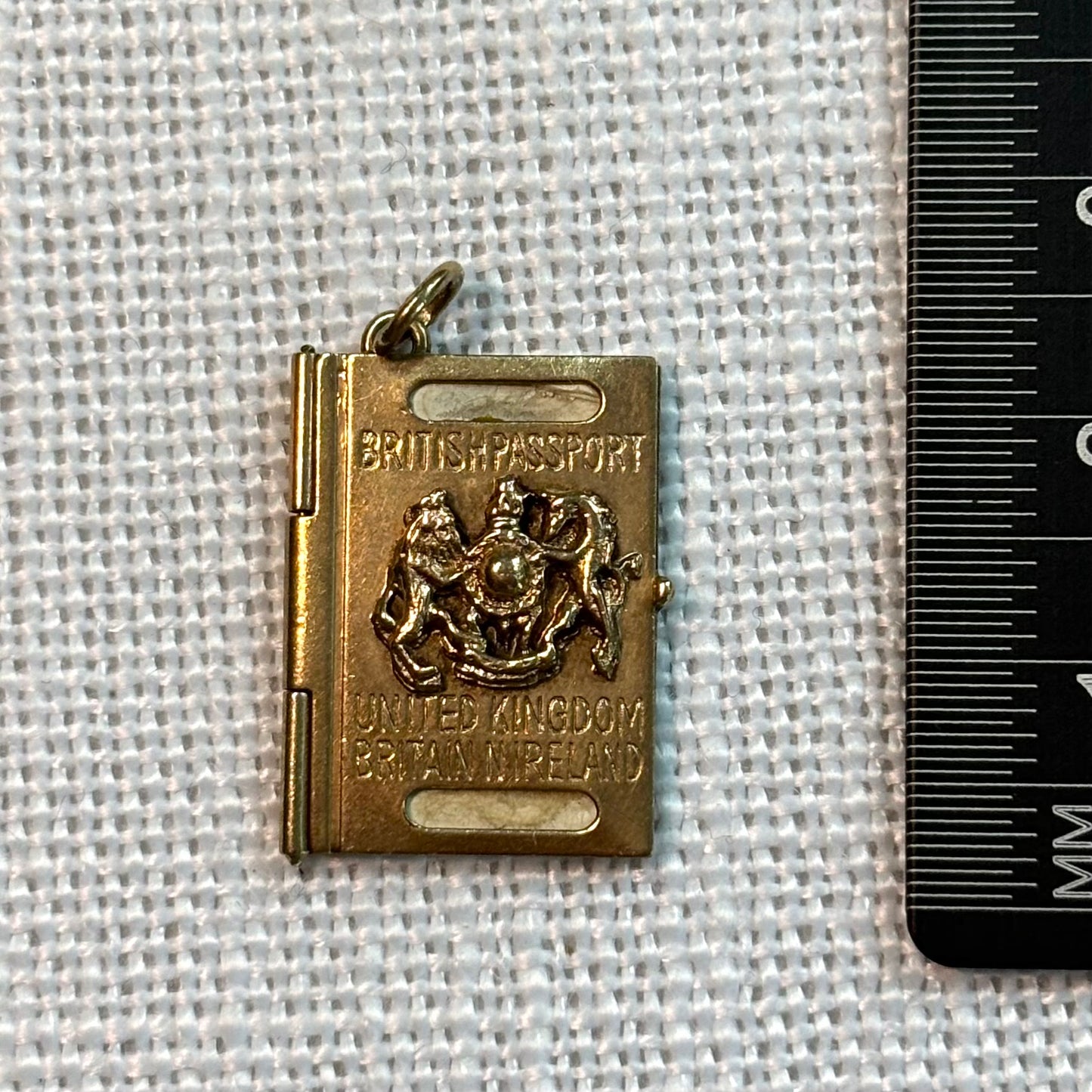 British Passport Gold Charm