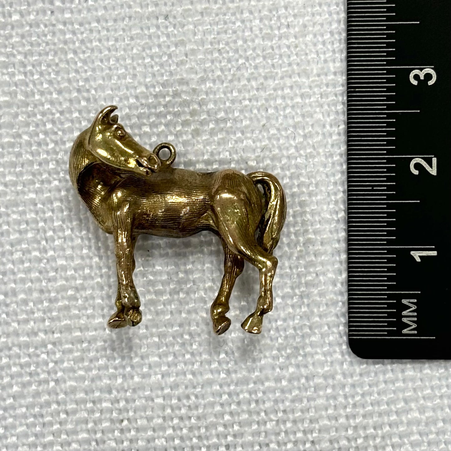 Horse Gold Charm Pendant