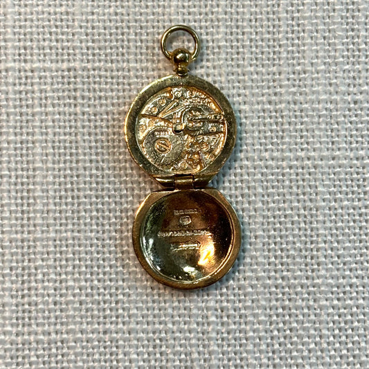 Fob Watch or Pocket Watch Gold Charm