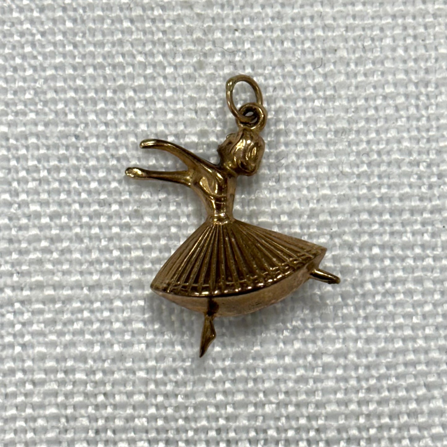 Ballerina Gold Charm