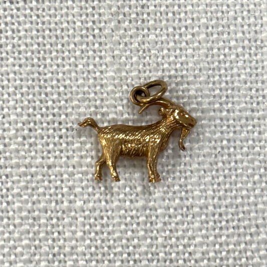 Billy Goat Gruff Gold Charm
