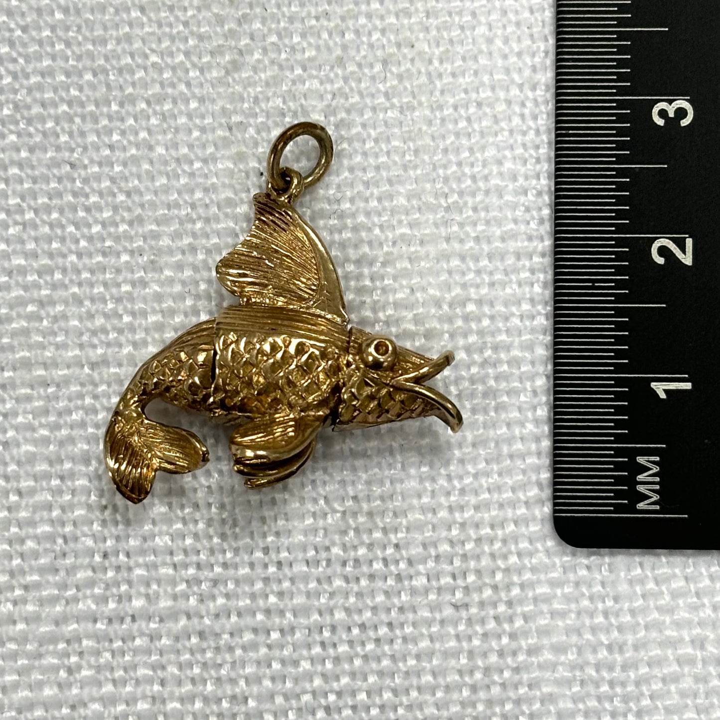 Tropical Fish Gold Charm