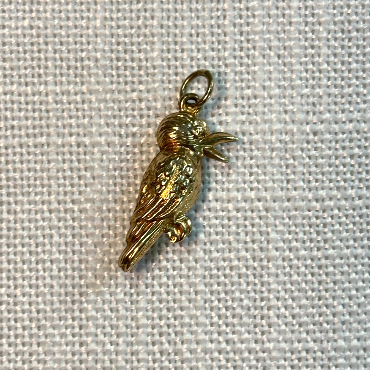 Parrot Gold Charm