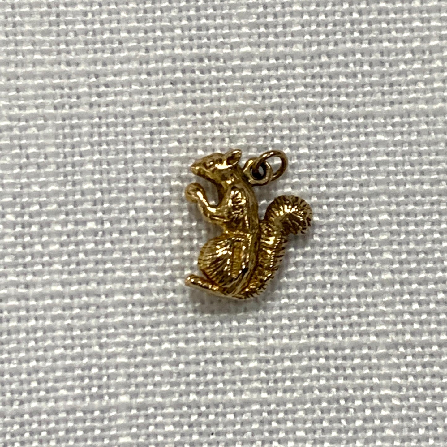 Gold Squirrel Gold Charm Pendant