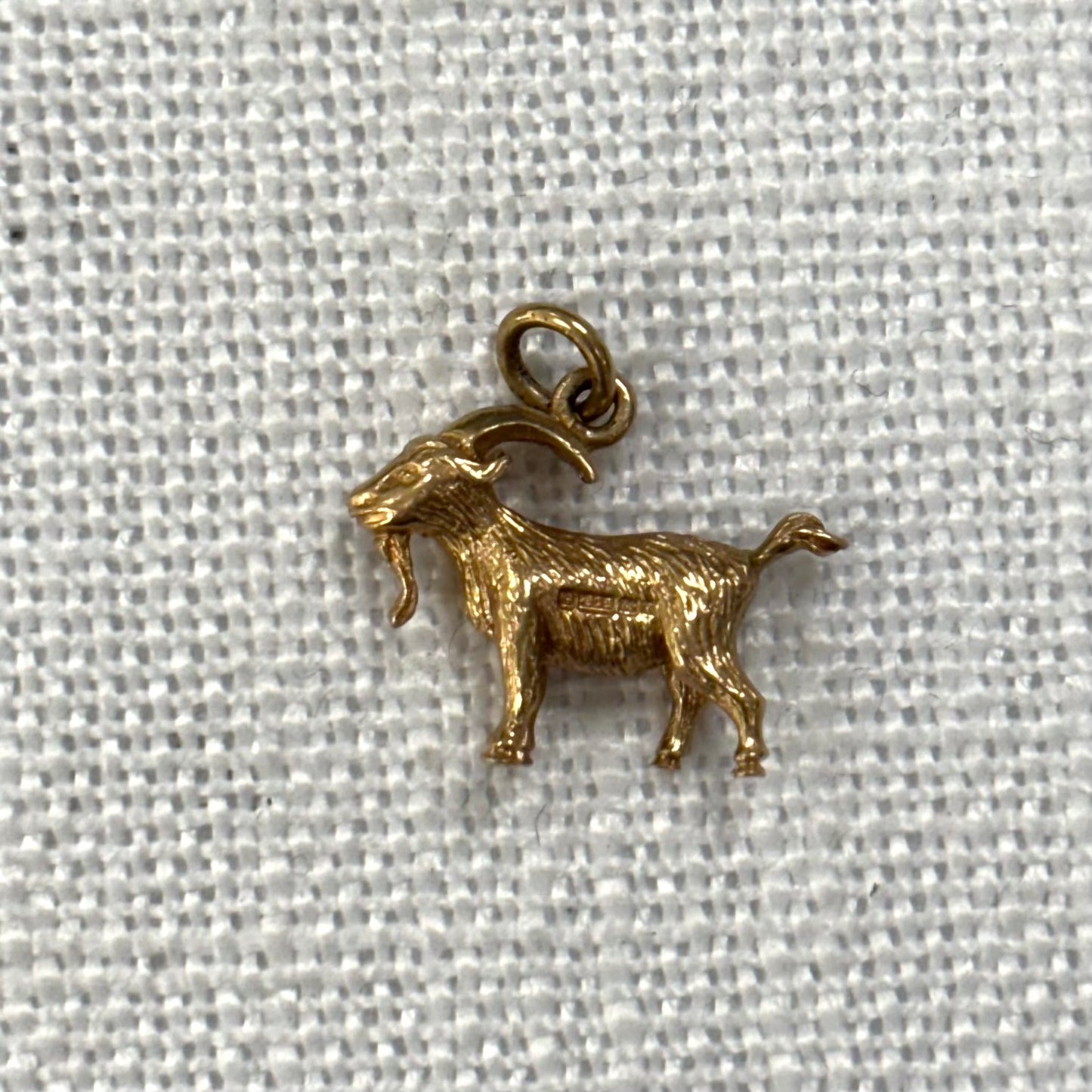 Billy Goat Gruff Gold Charm