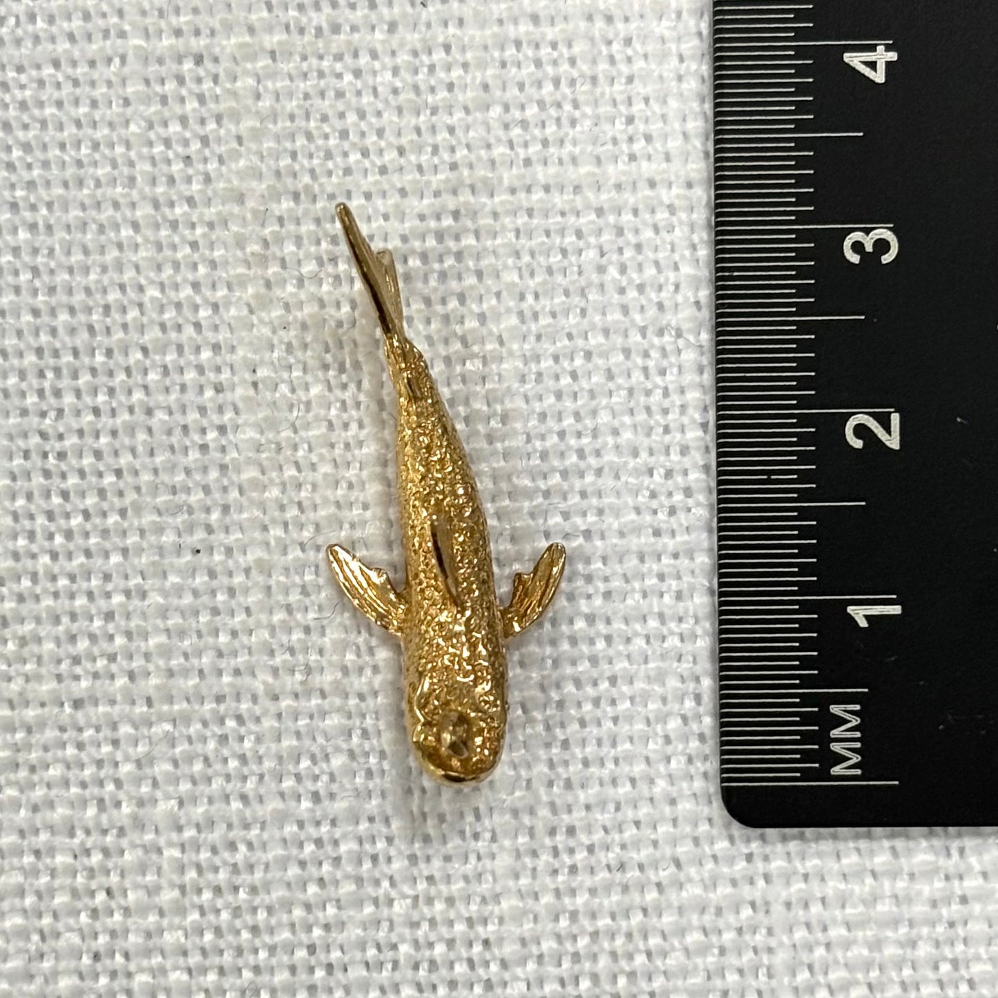 Swimming Shark Gold Charm