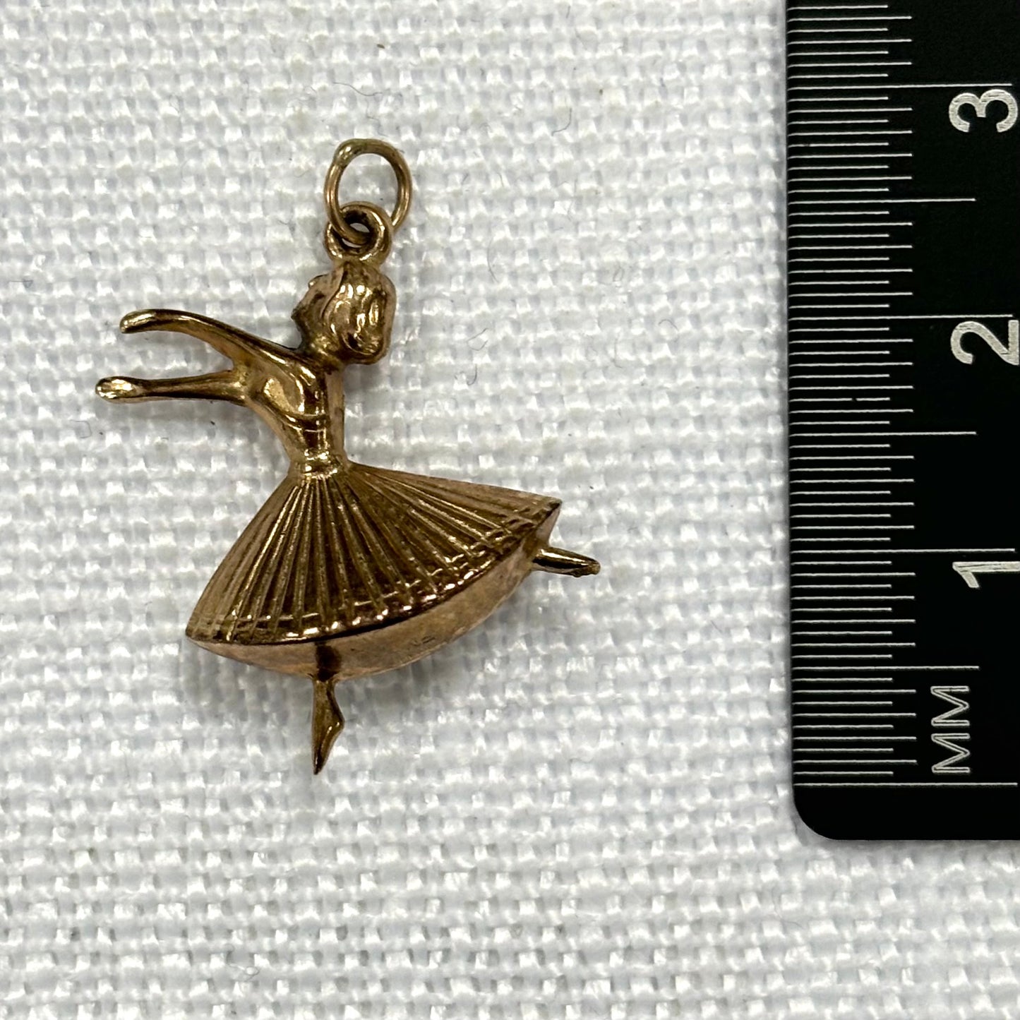 Ballerina Gold Charm