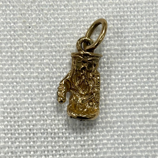 Boxing Glove Gold Pendant