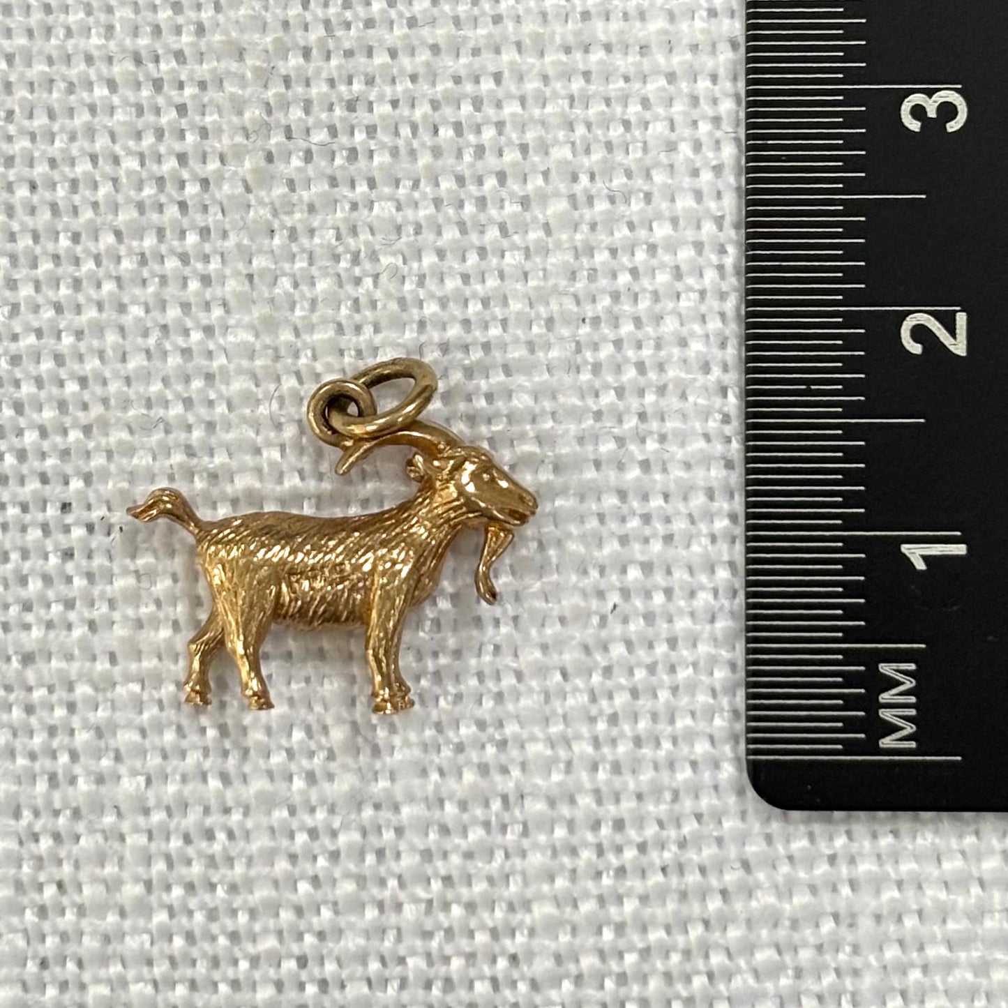 Billy Goat Gruff Gold Charm