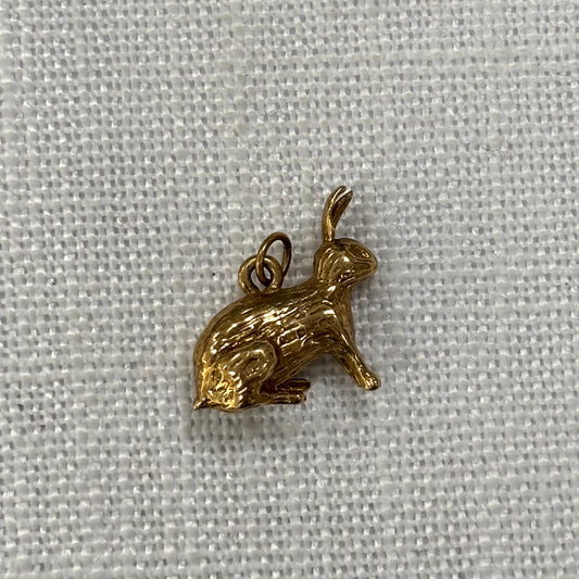 Rabbit Gold Charm