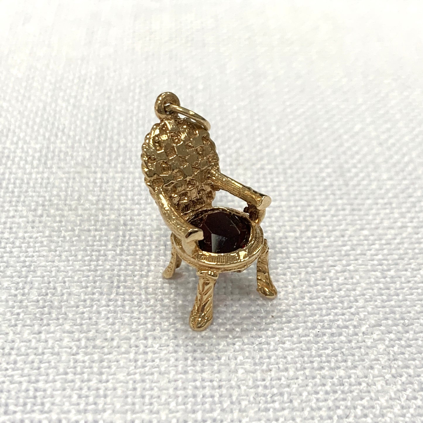 Gold Chair/Throne Charm Pendant