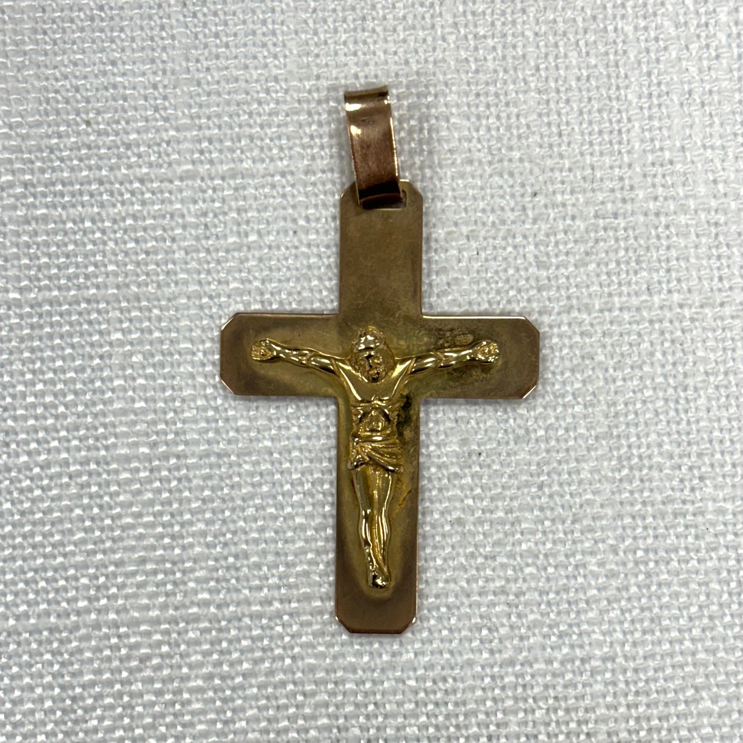 Solid Gold Crucifix Pendant