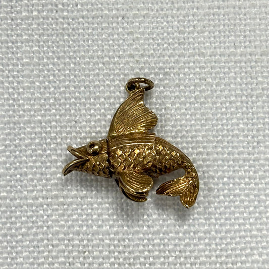 Tropical Fish Gold Charm