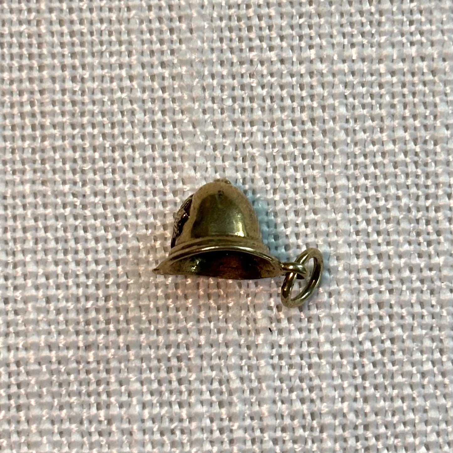 Policeman Helmet Gold Charm