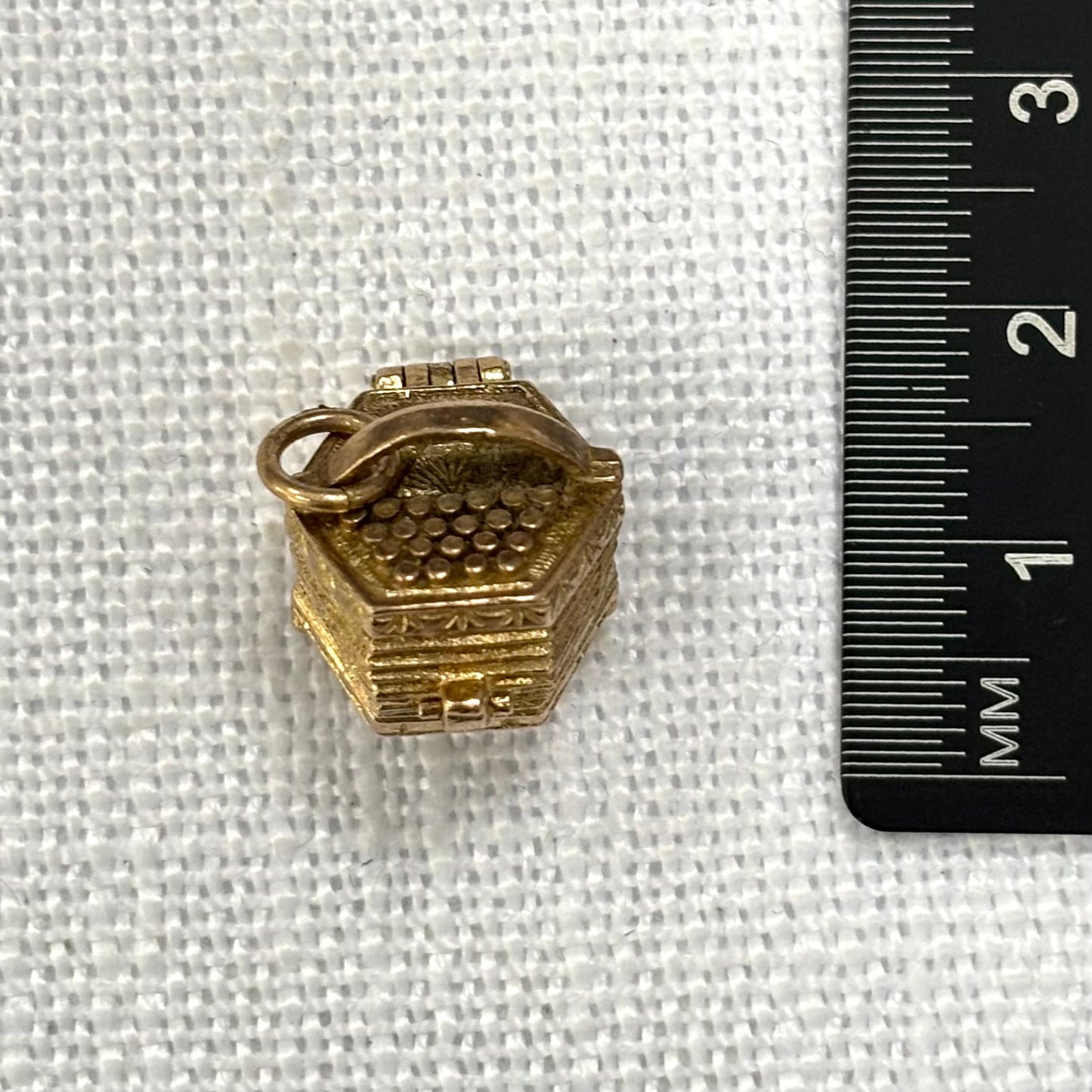 Accordion Gold Articulated Charm