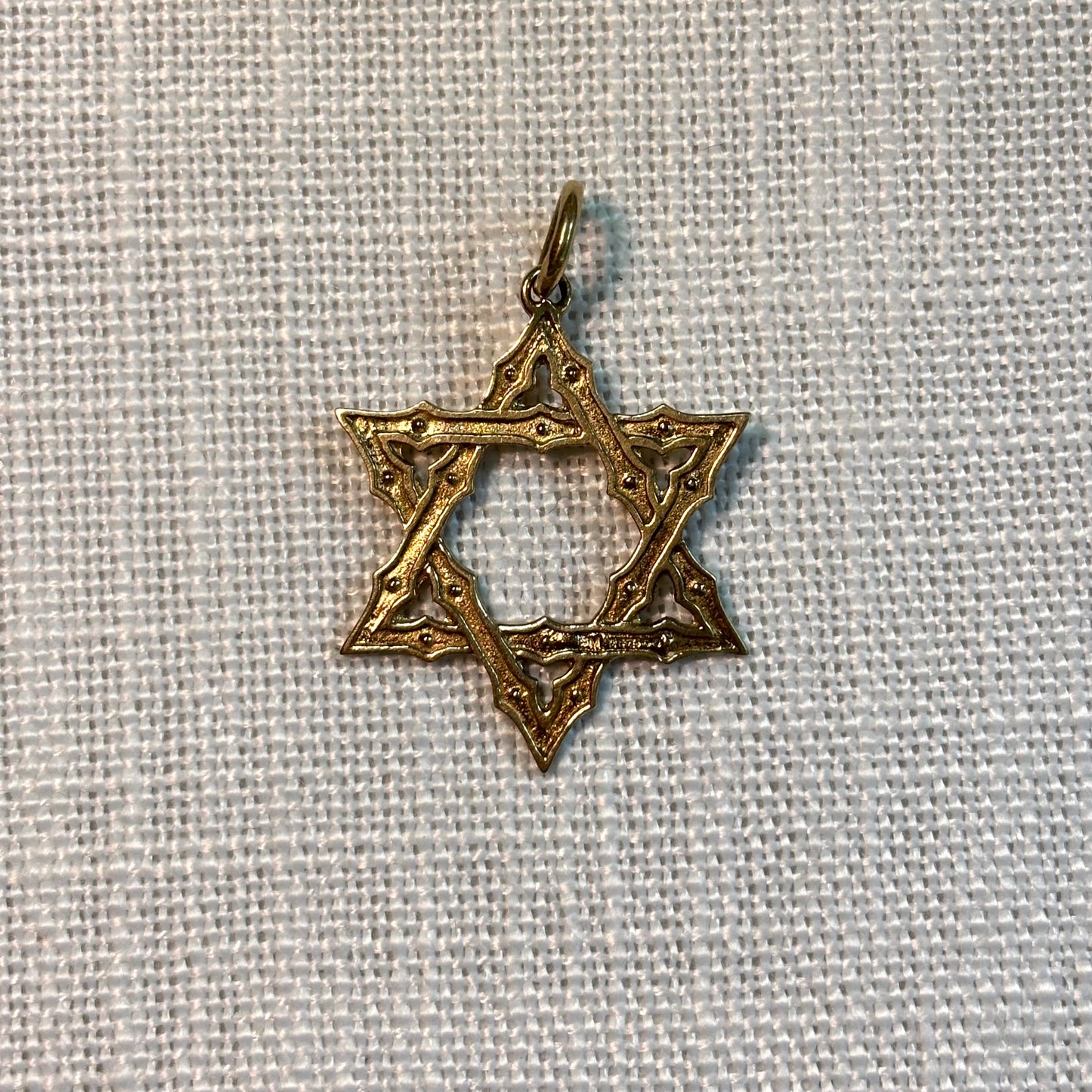 Decorative Large Star of David Jewish Pendant