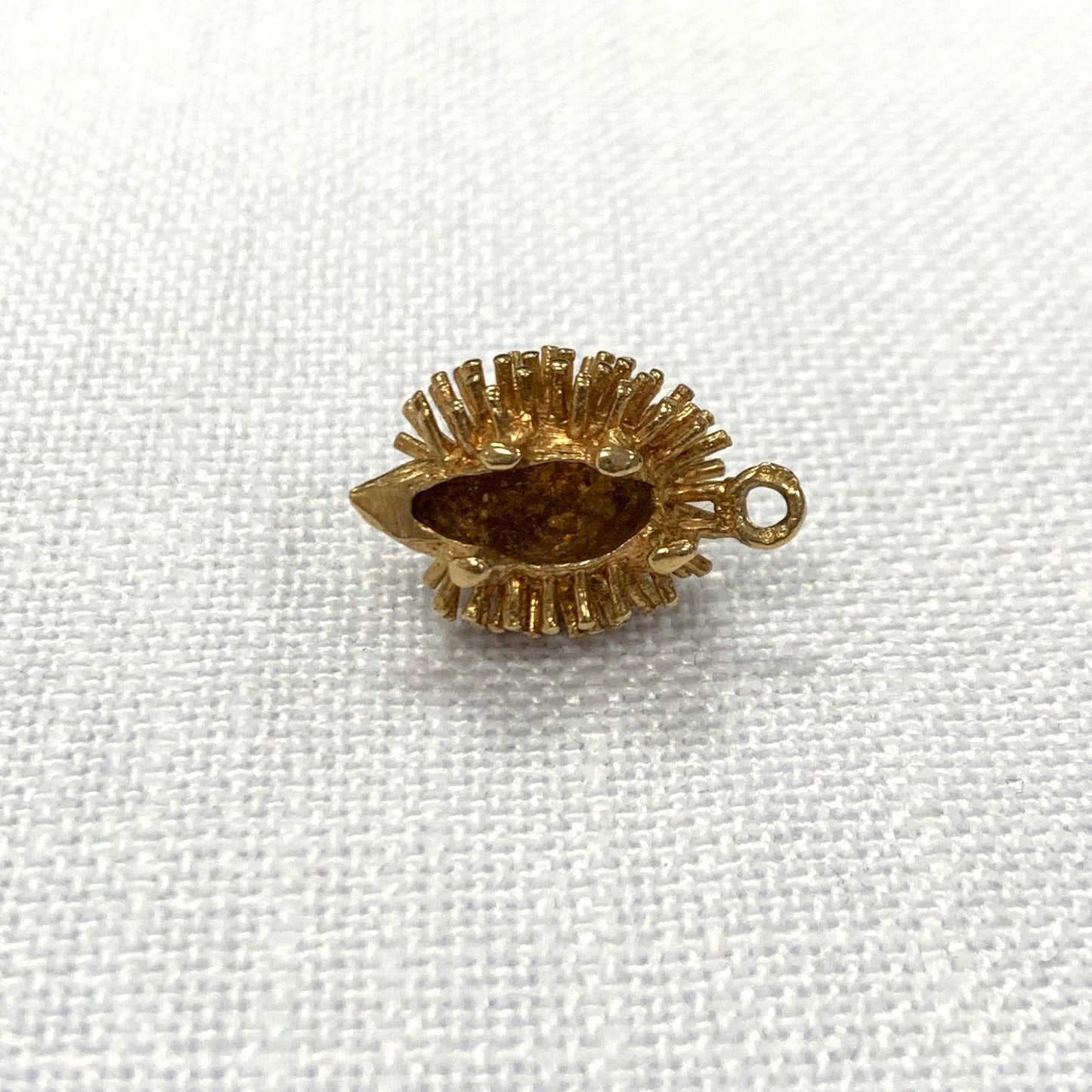 Gold Hedgehog Gold Charm Pendant