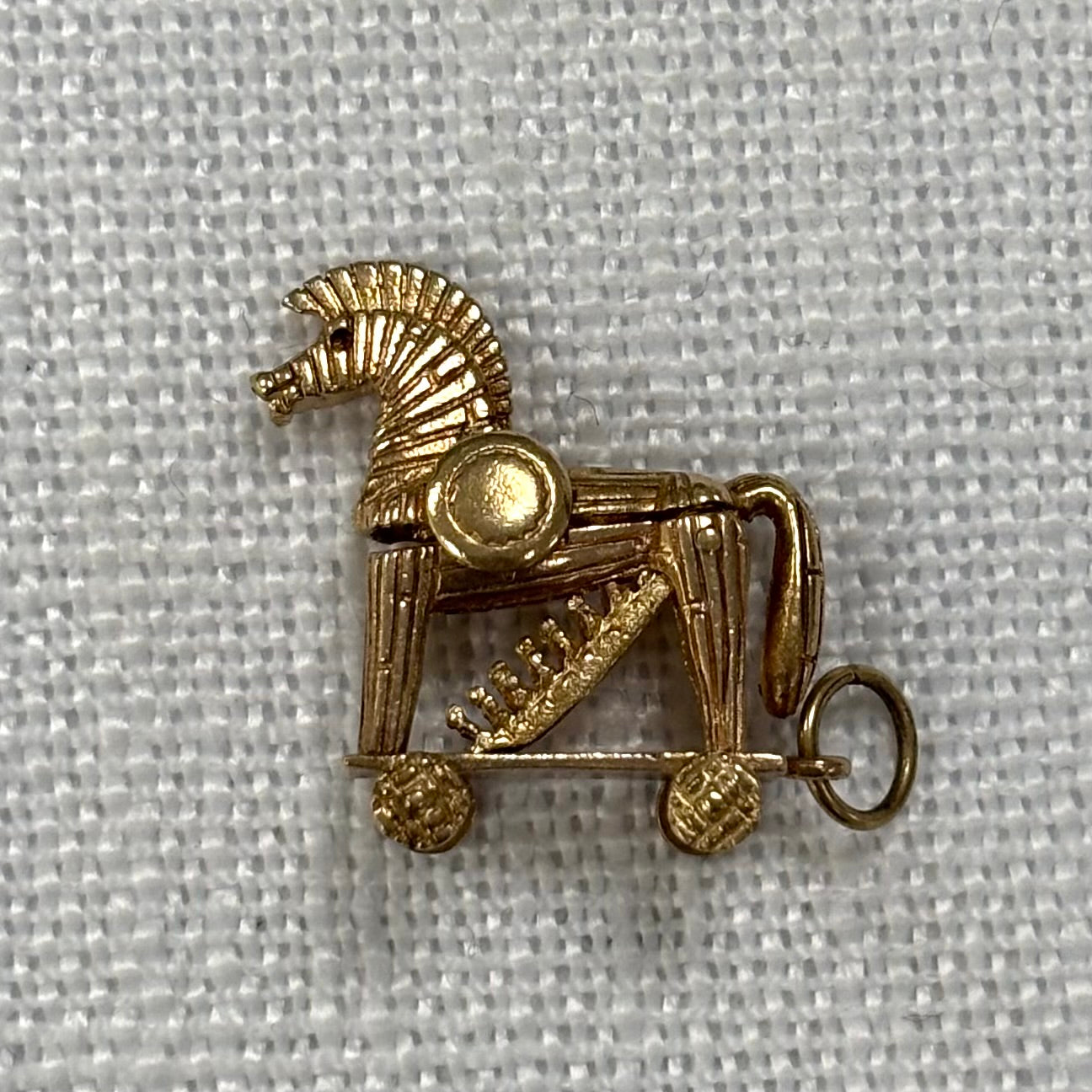 Trojan Horse Gold Charm
