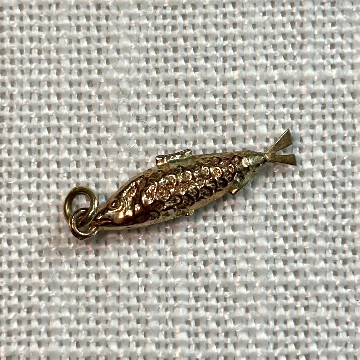 Salmon Fish Gold Charm