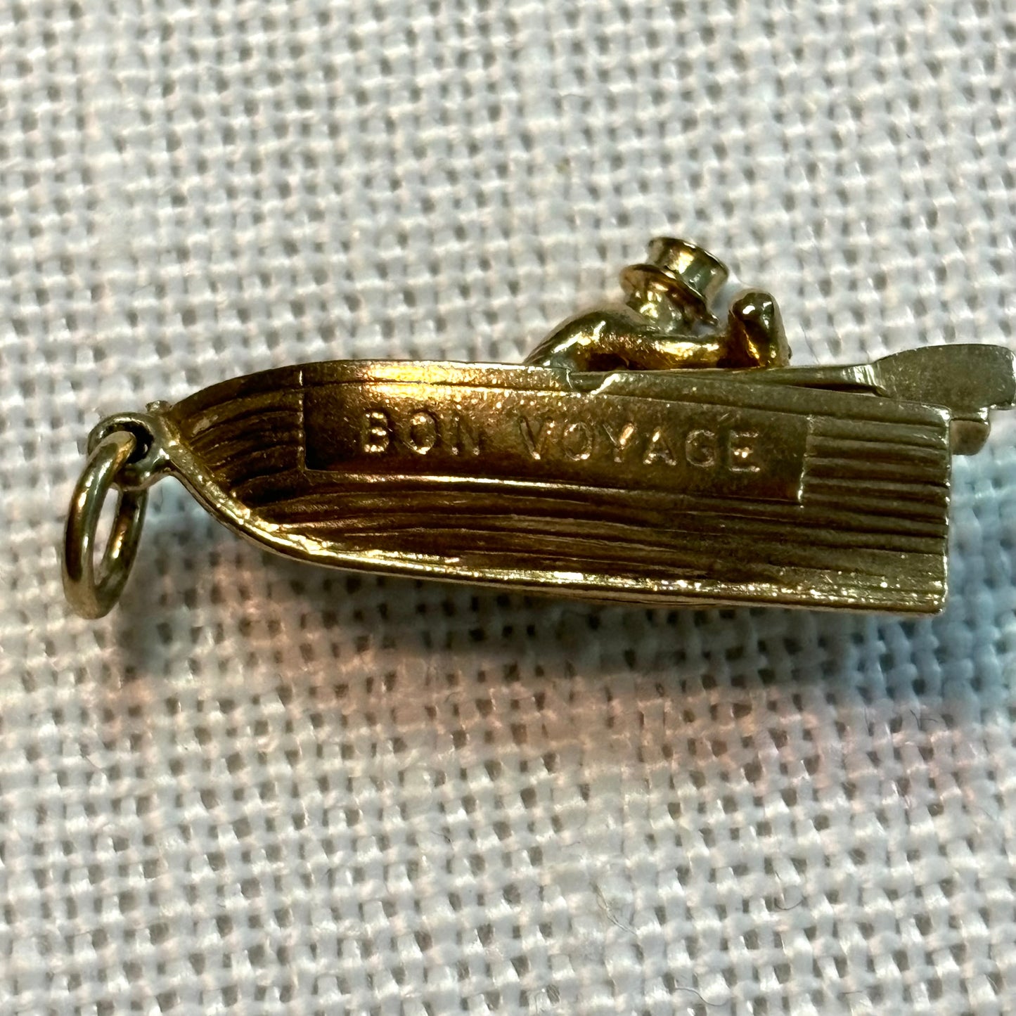 Rowing Boat Gold Charm