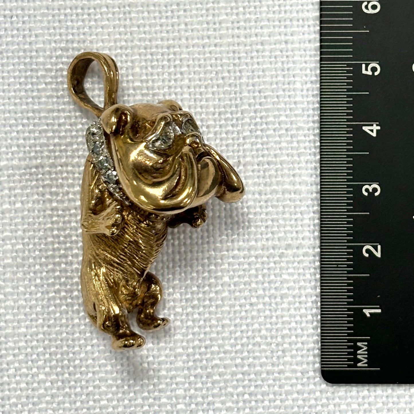 British Bulldog Solid Gold Pendant