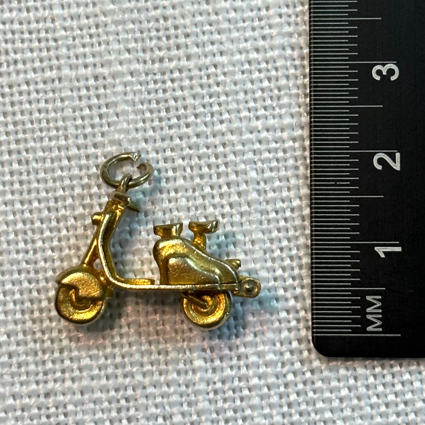 Vespa Motorcycle Gold Charm