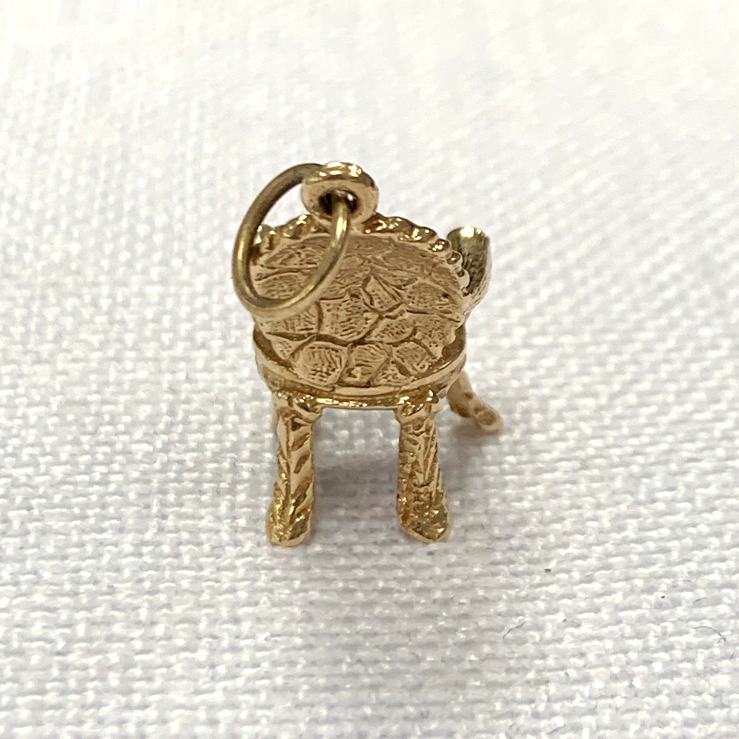 Gold Chair/Throne Charm Pendant