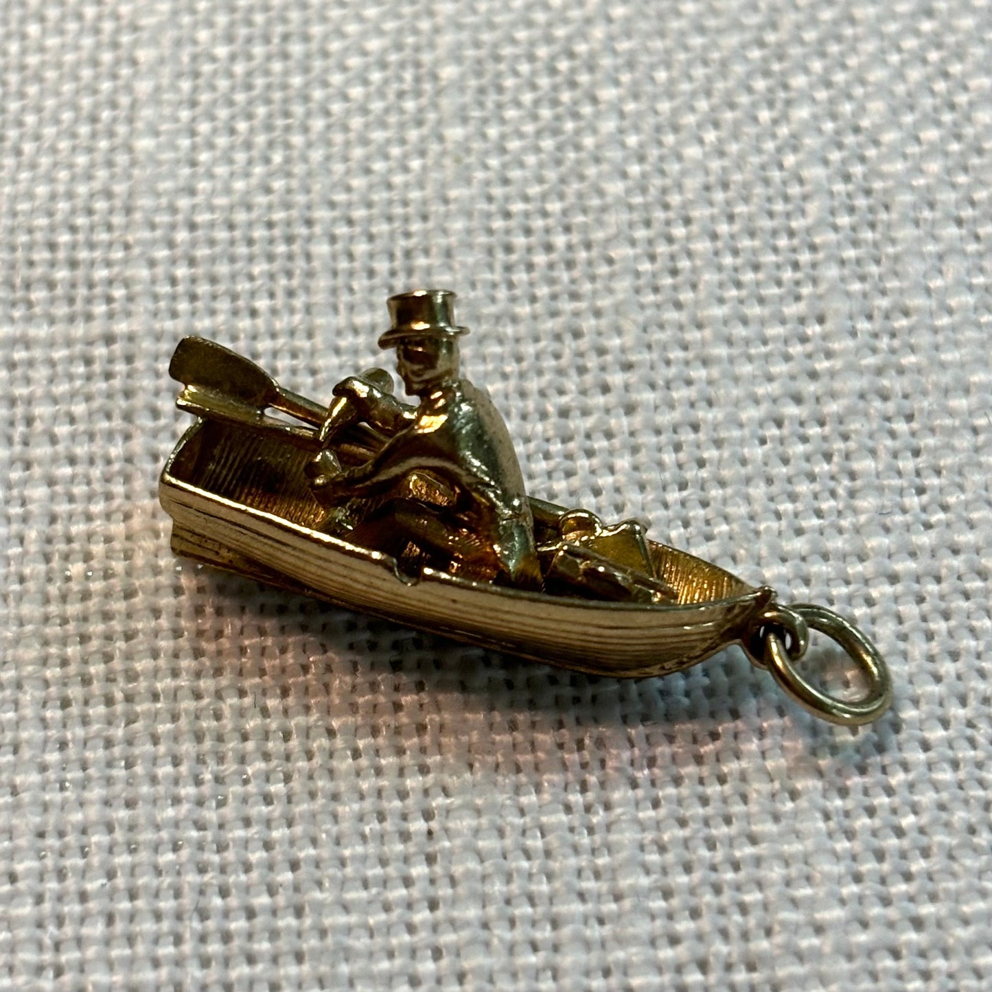 Rowing Boat Gold Charm