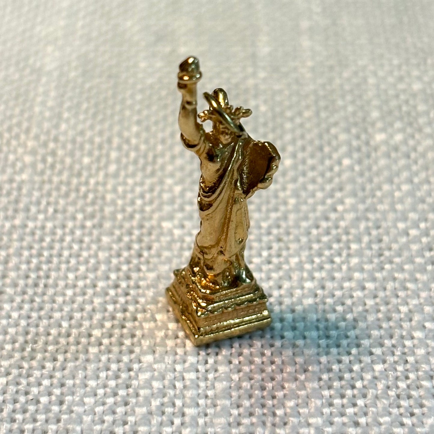 Statue of Liberty Gold Charm Pendant