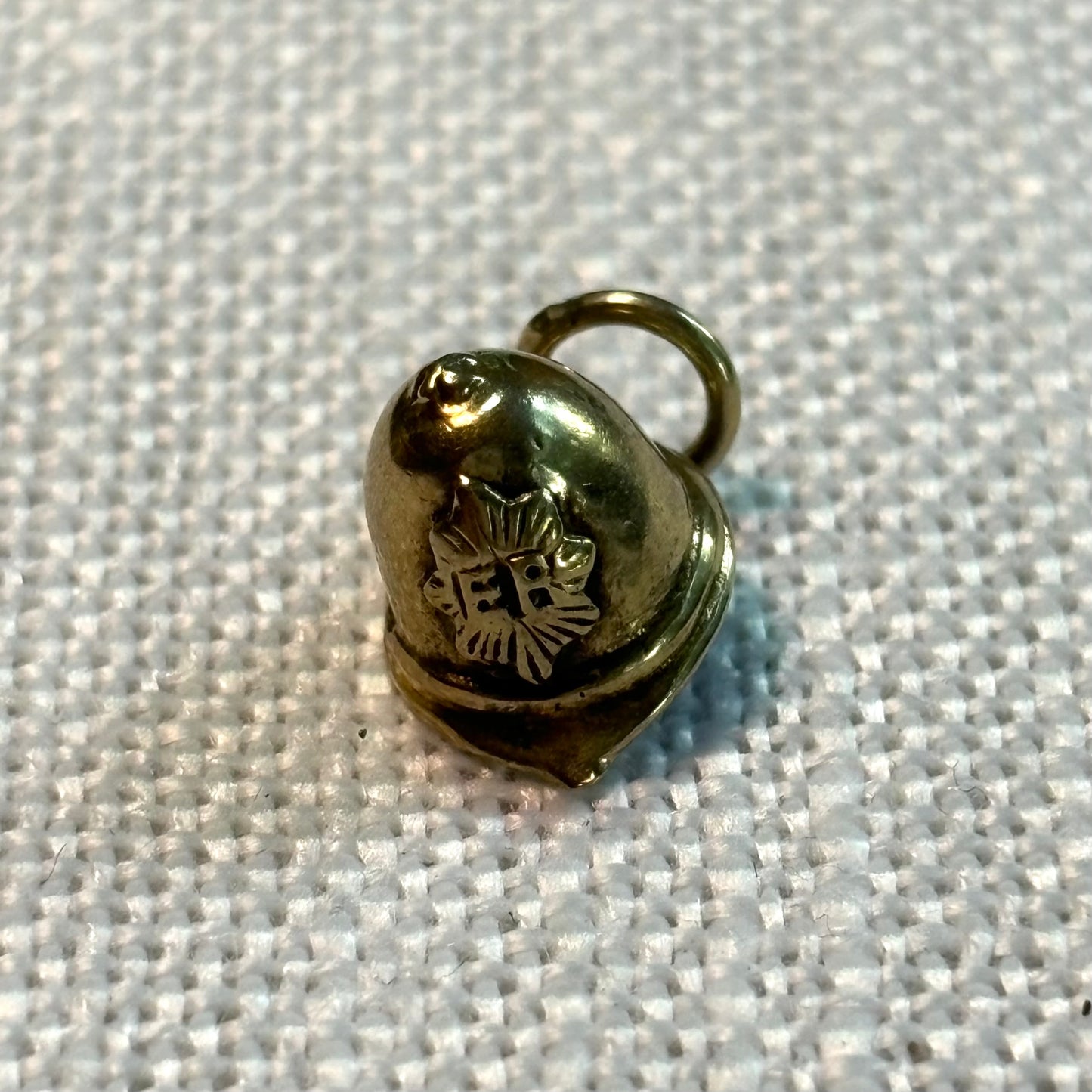 Policeman Helmet Gold Charm