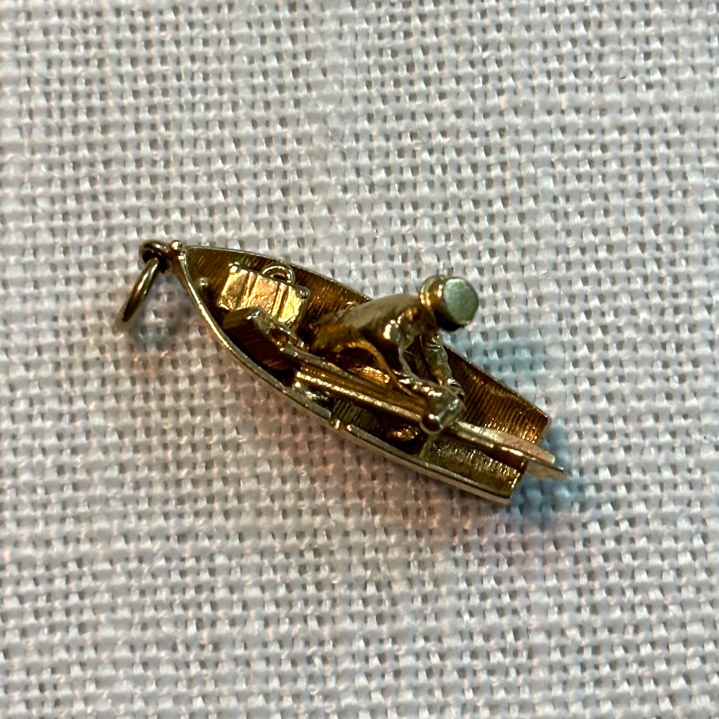 Rowing Boat Gold Charm